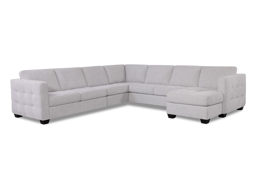 Barrett Sectional in Leather with Right Chaise - Custom Configuration and Cover